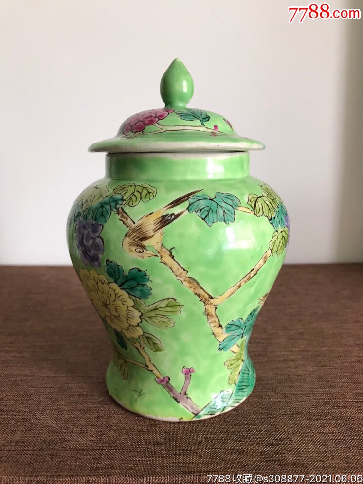 民国粉彩大雅斋风格将军罐全品高175公分999