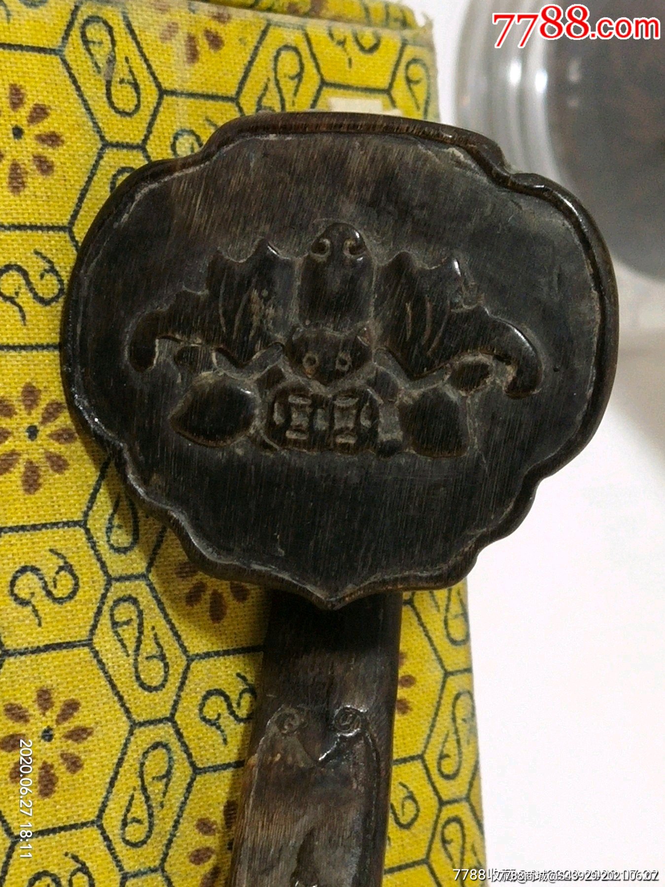 清代角雕如意摆件-价格:500元-se80677015-角制饰品-零售-7788钟表