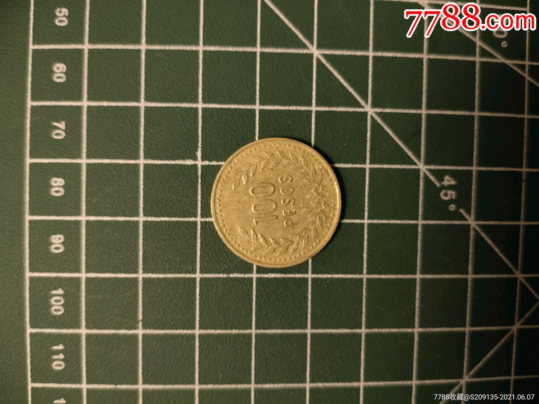 外国硬币哥伦比亚100比索,满五十元包邮