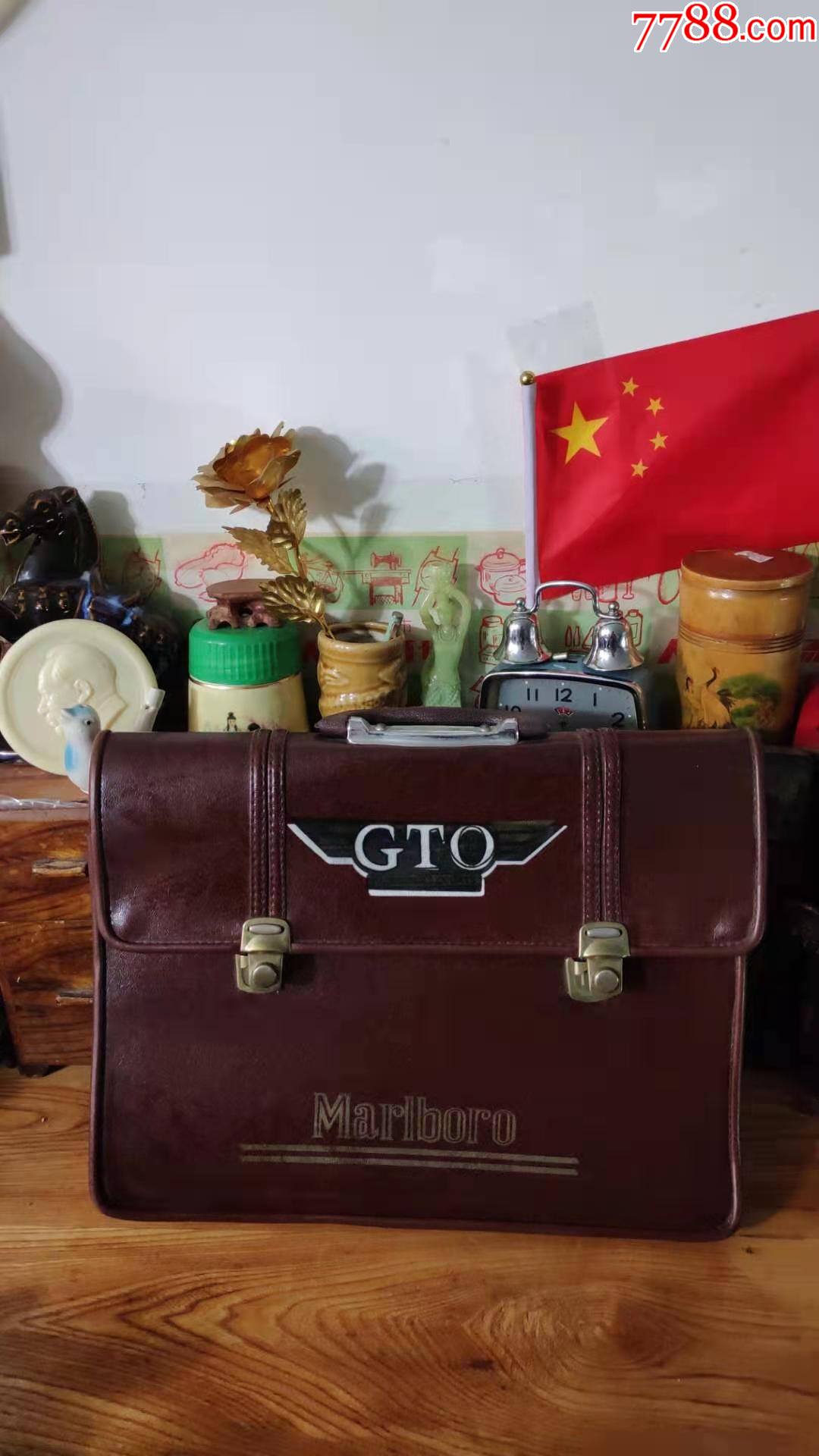 上世紀80-90年代人造皮gto公文包民俗懷舊老物品影視老道具好品.