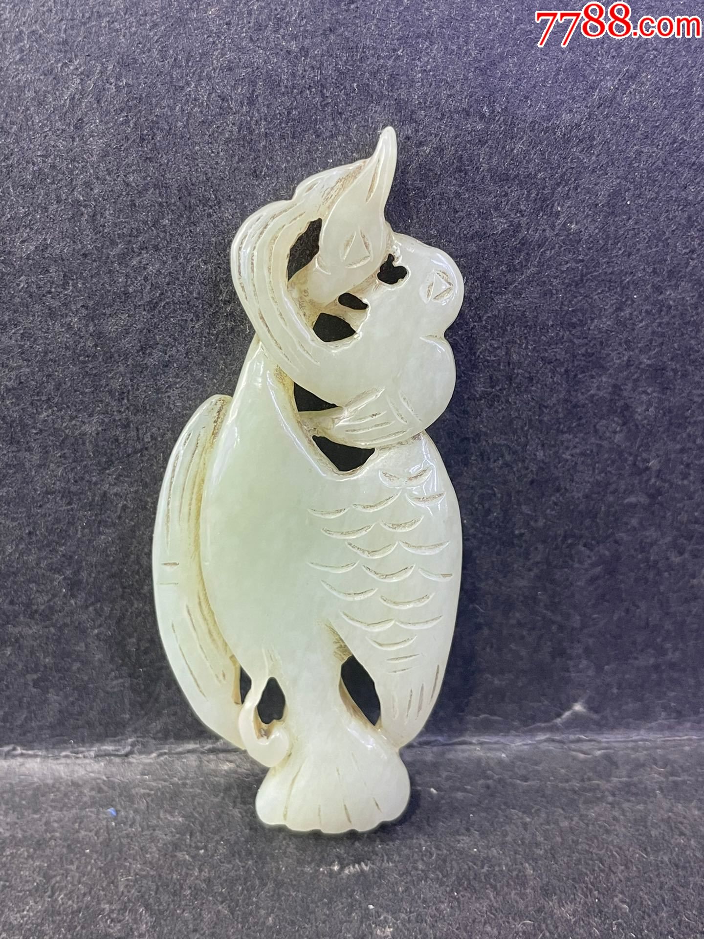 和田玉海东青玉佩a23s59e