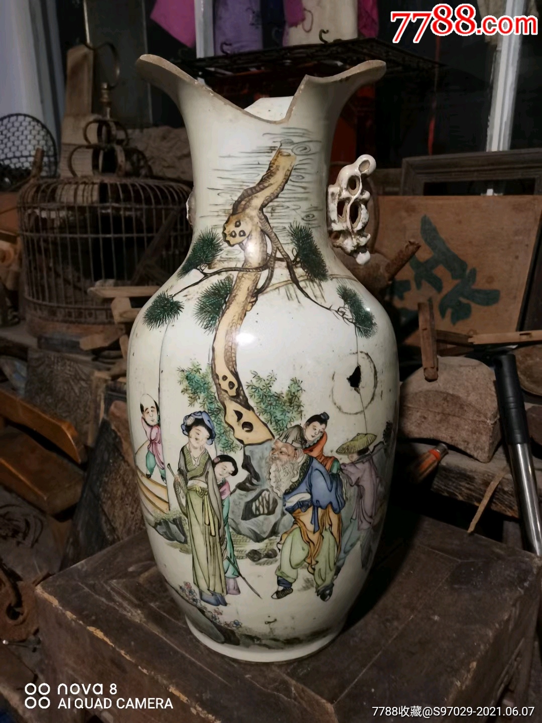 大名家毛子荣作大瓶