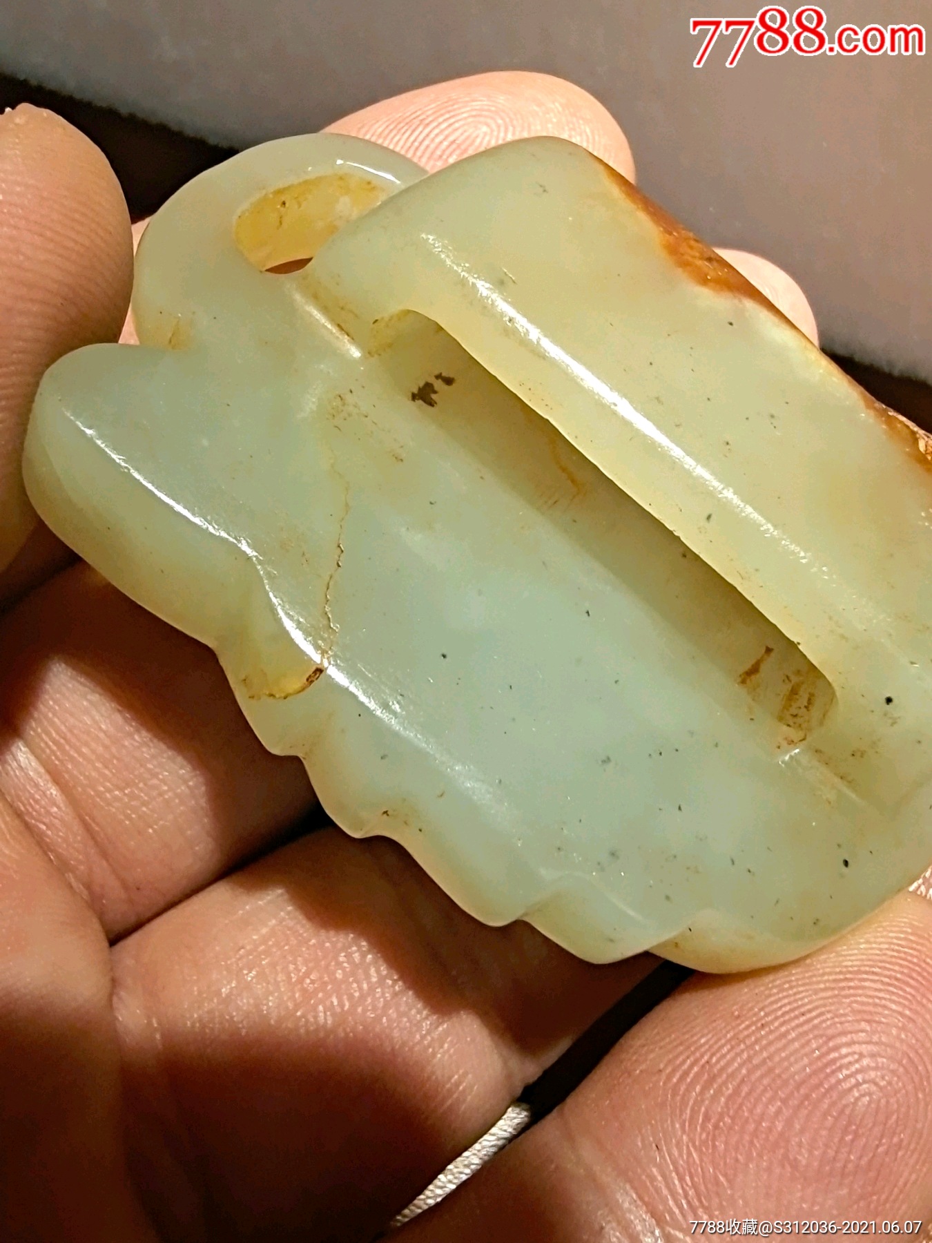 辽金小鹿玉带扣_其他玉石/玉器_第5张_7788奇石收藏