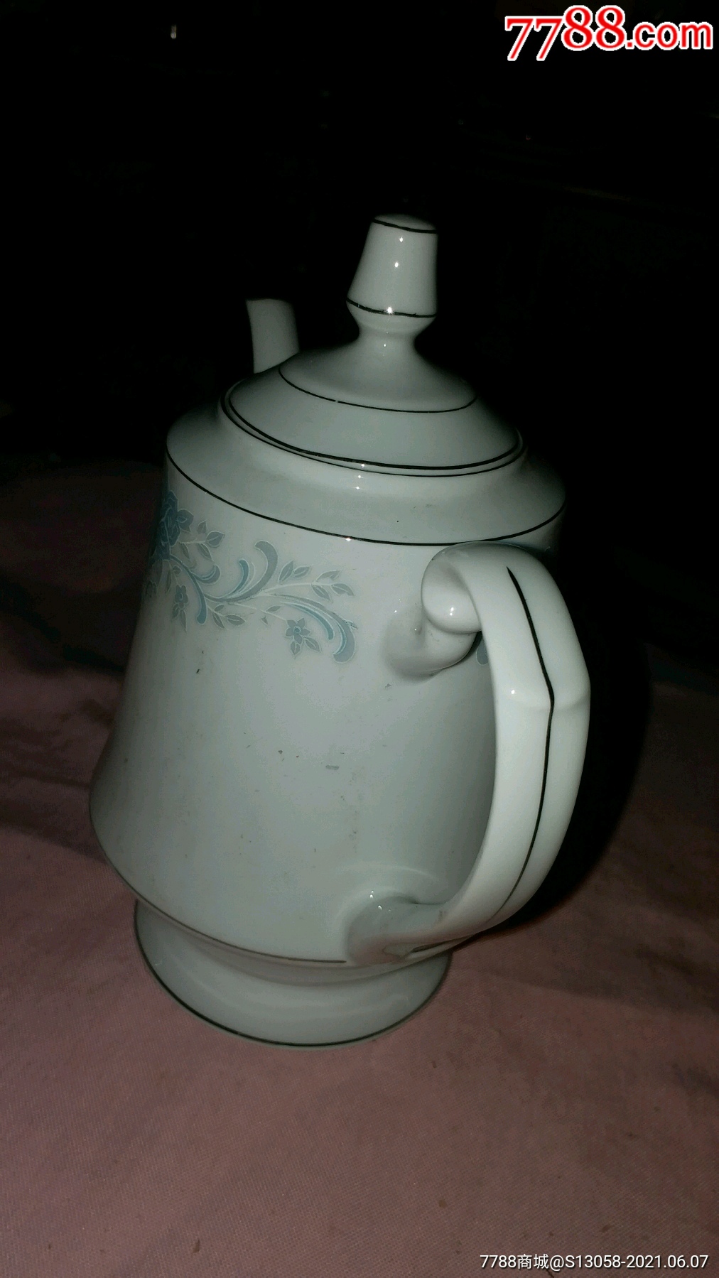 文革原盒全新未用唐山三瓷15头白玉茶咖具