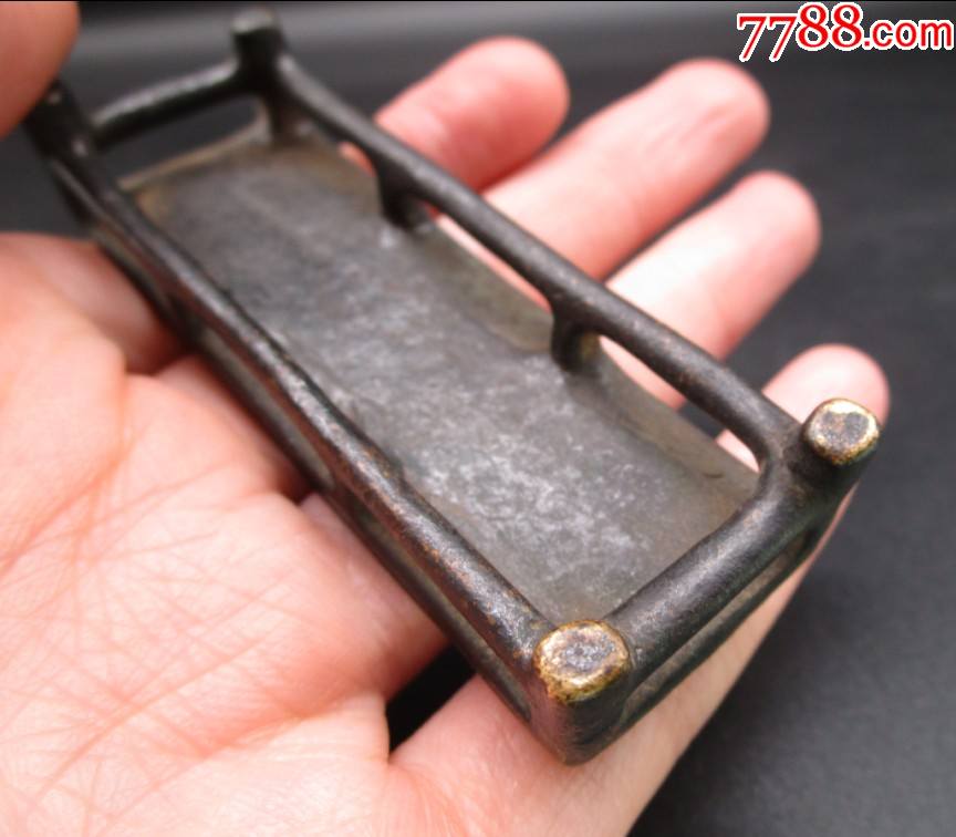 包老包真清代文房铜墨床古玩古董铜器收藏真品民俗杂项老货