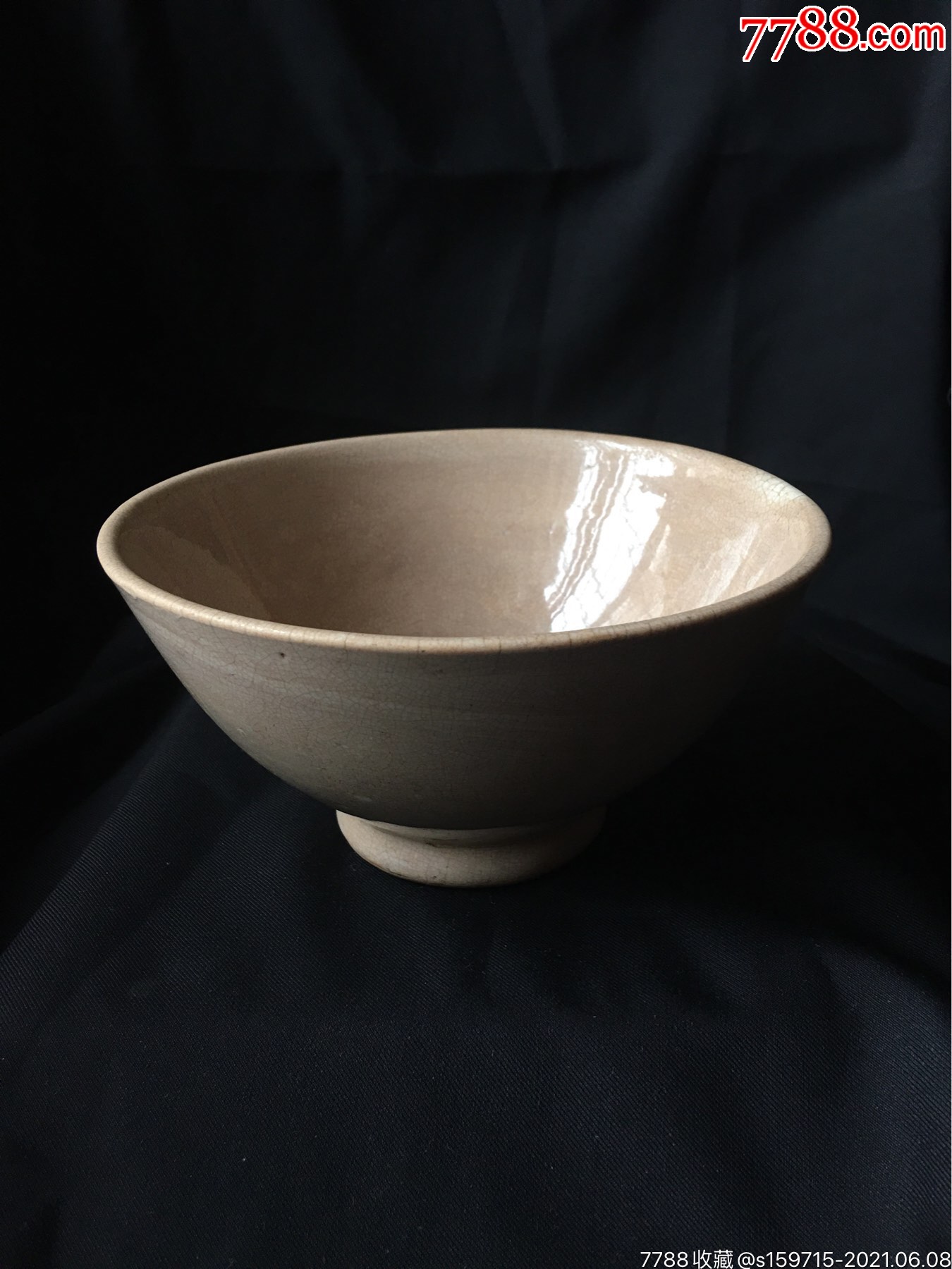 宋元时期漳窑米白釉斗笠碗