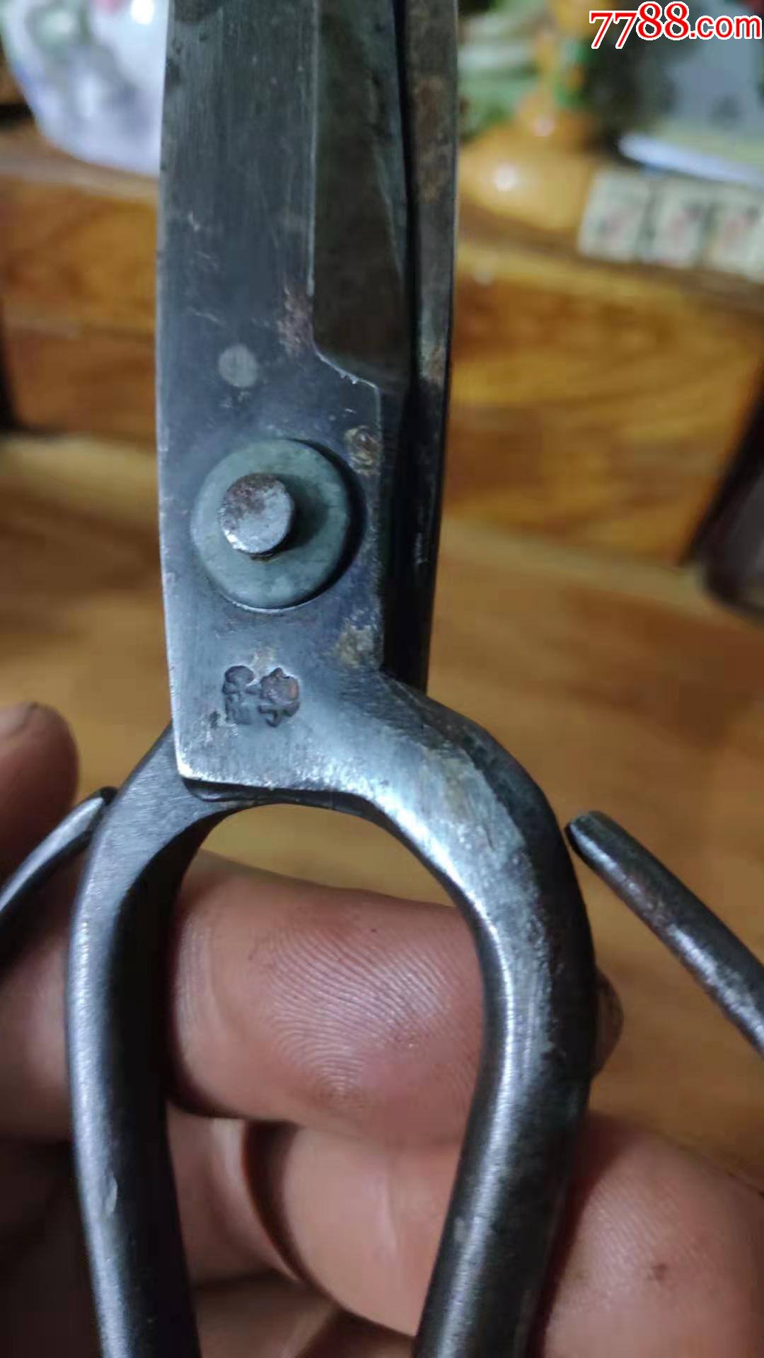 上世纪80年代孟宇牌老式大剪刀民俗怀旧老工具.