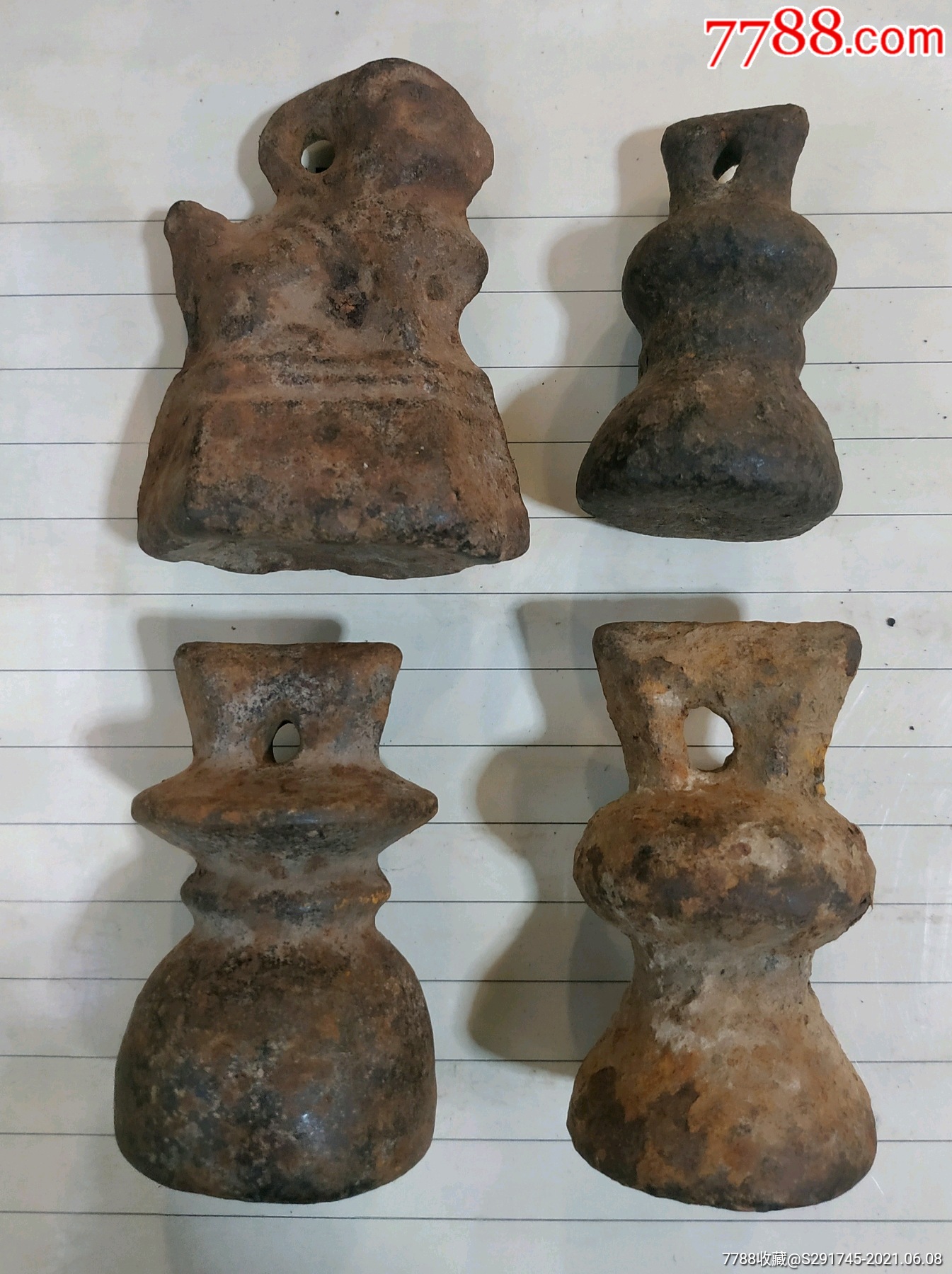 四种不同样式称砣-价格:300元-se80707888-秤砣/砝码/古权-零售-7788