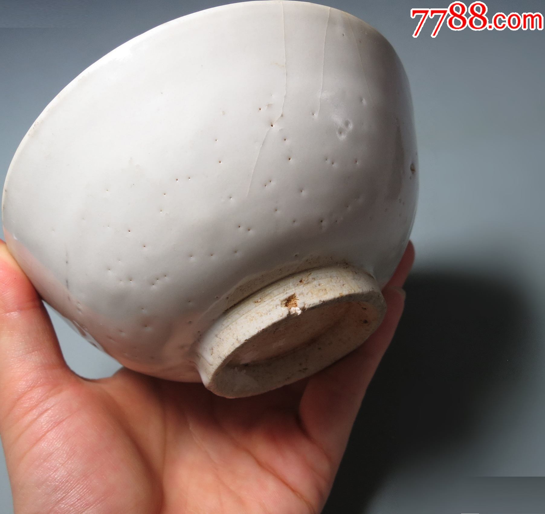 (闻德评级:80)明代-德化窑-甜白釉素碗