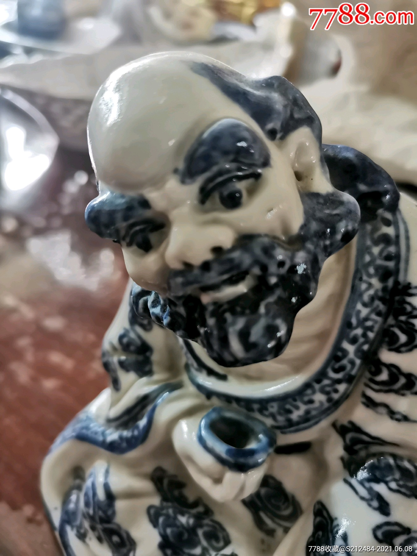 青花达摩祖师_青花瓷_第2张_7788瓷器