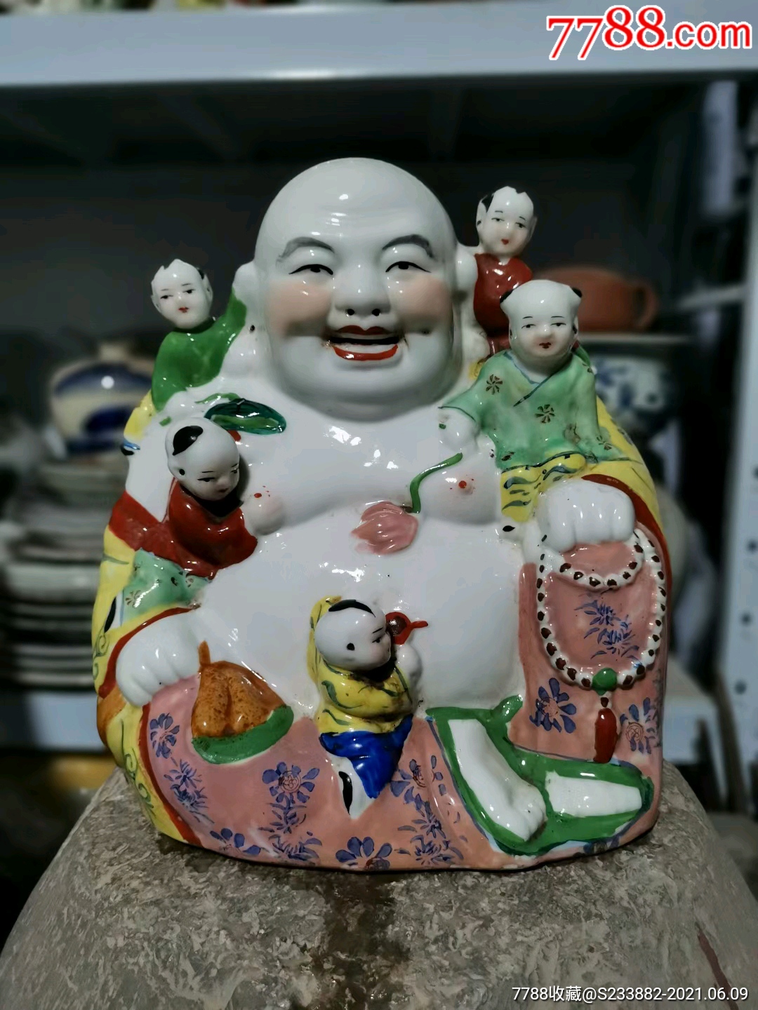 80年代五子闹佛摆件