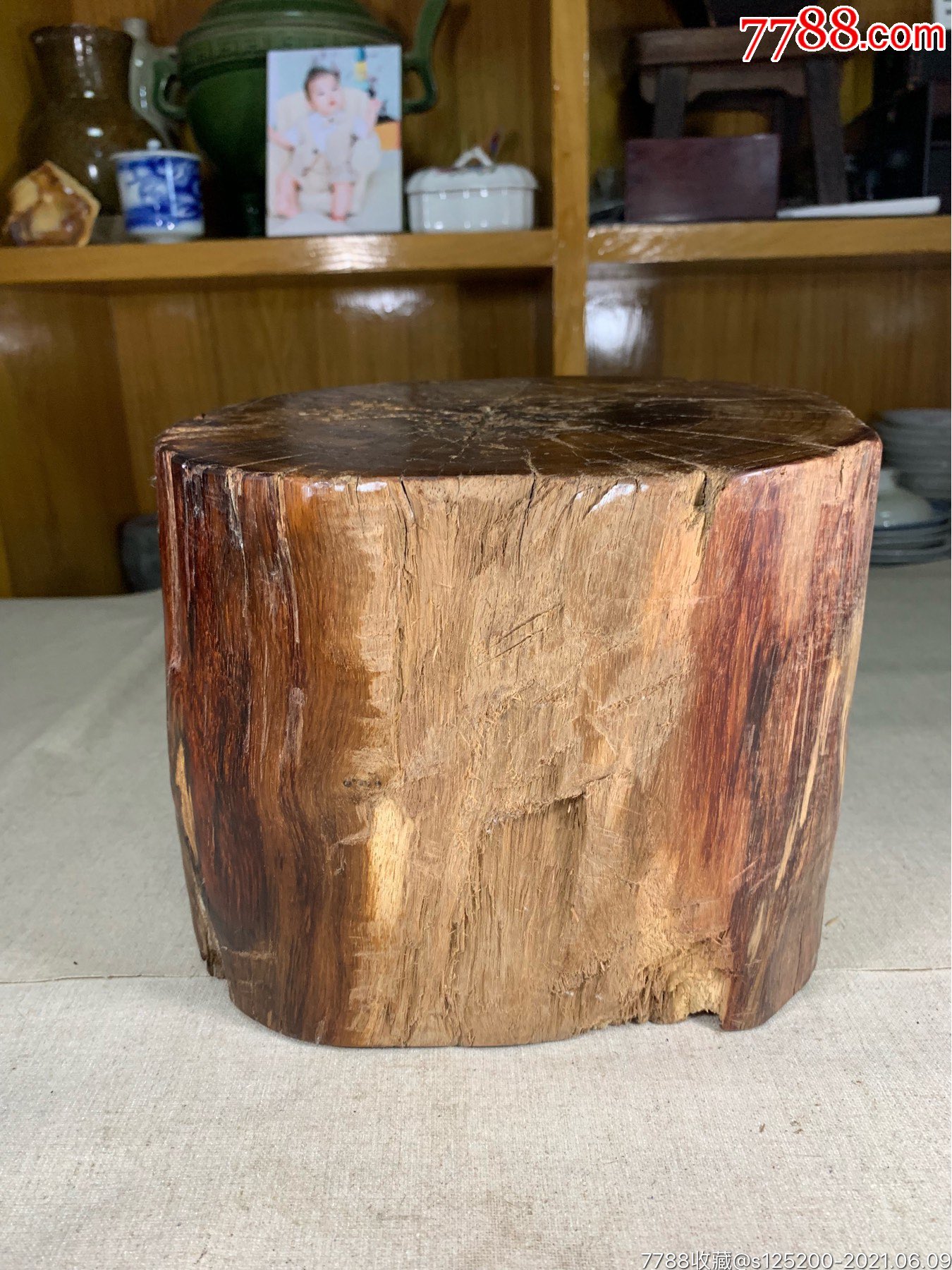 古董古玩收藏杂项清代木根木桩黄花梨木料木器