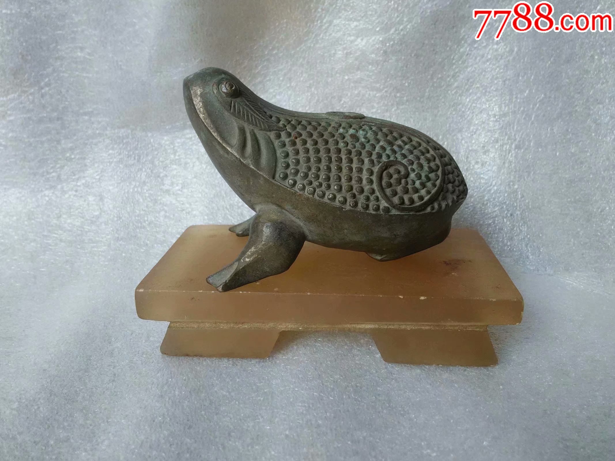 铜金蟾文房水滴水盂做工精美造型好看厚实完整