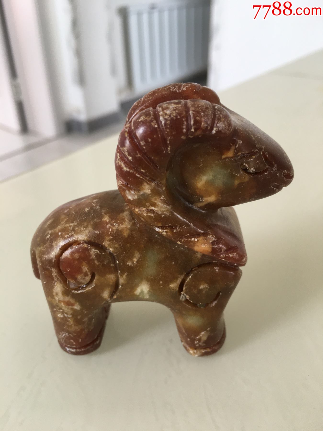 辽代出土玉石羊摆件,包邮.