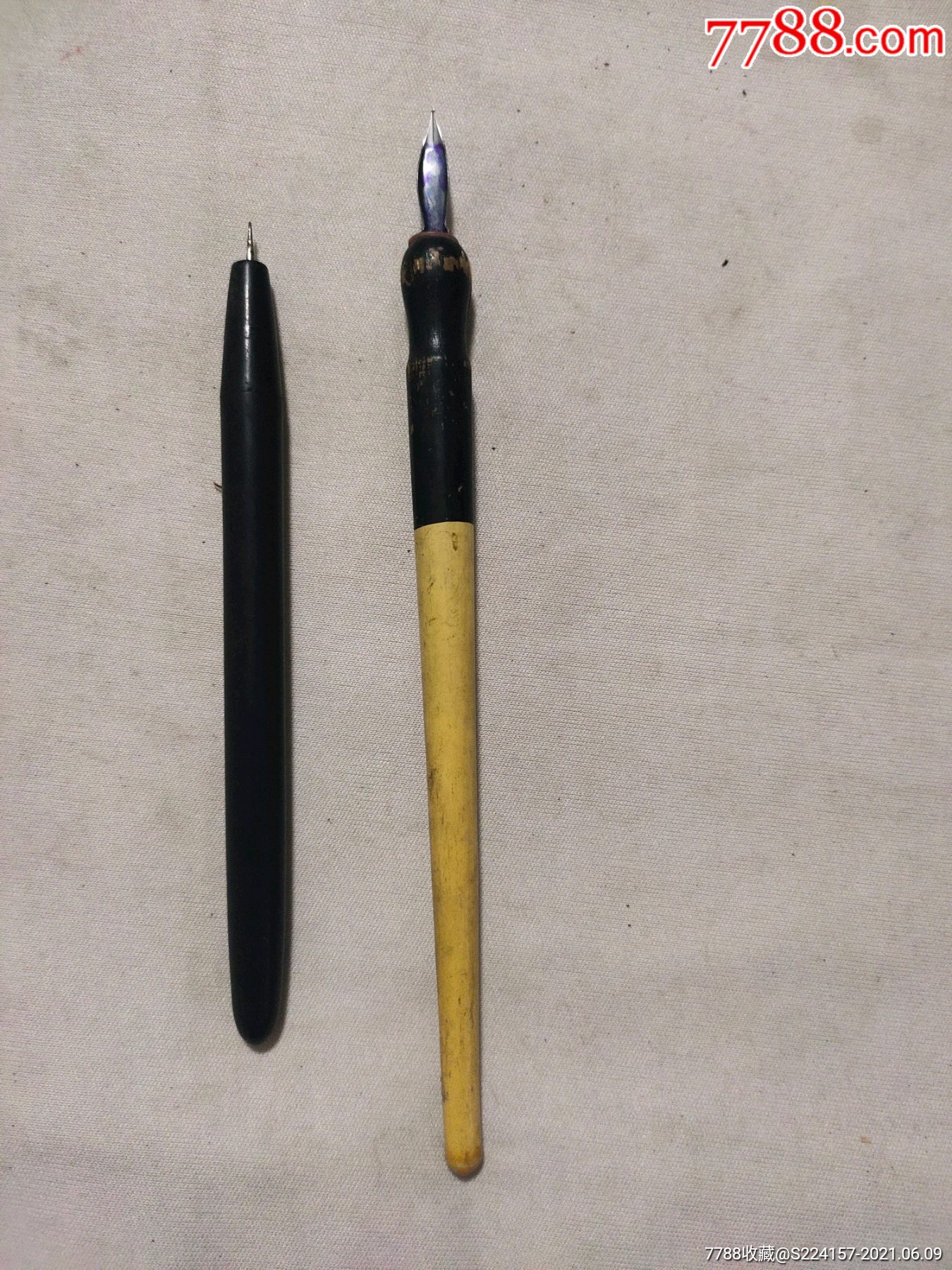 沾水笔一支另一只铁笔