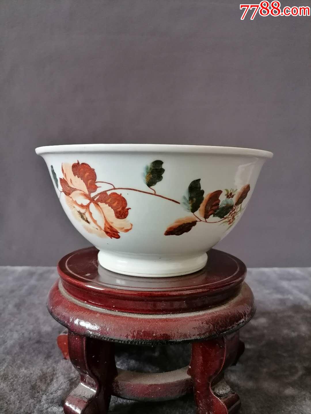 建国初景德镇一枝花大海碗_第1张_7788徽章收藏