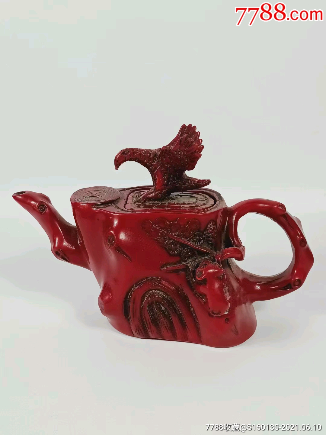 珊瑚老壶一把,-珊瑚-7788工艺品