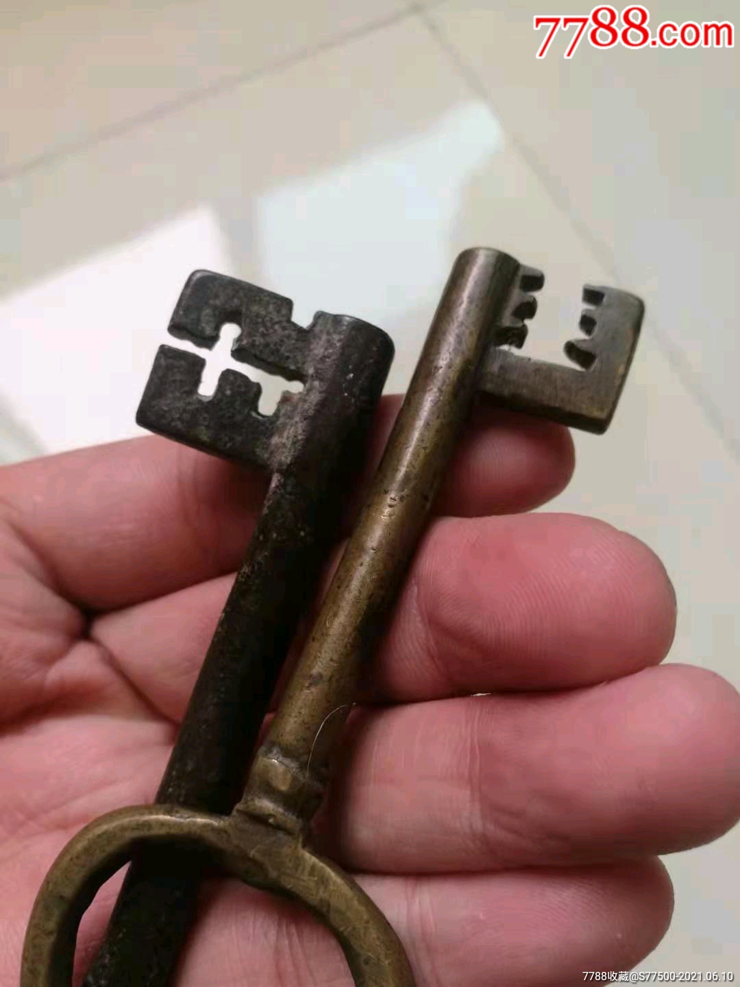 清代大钥匙一对