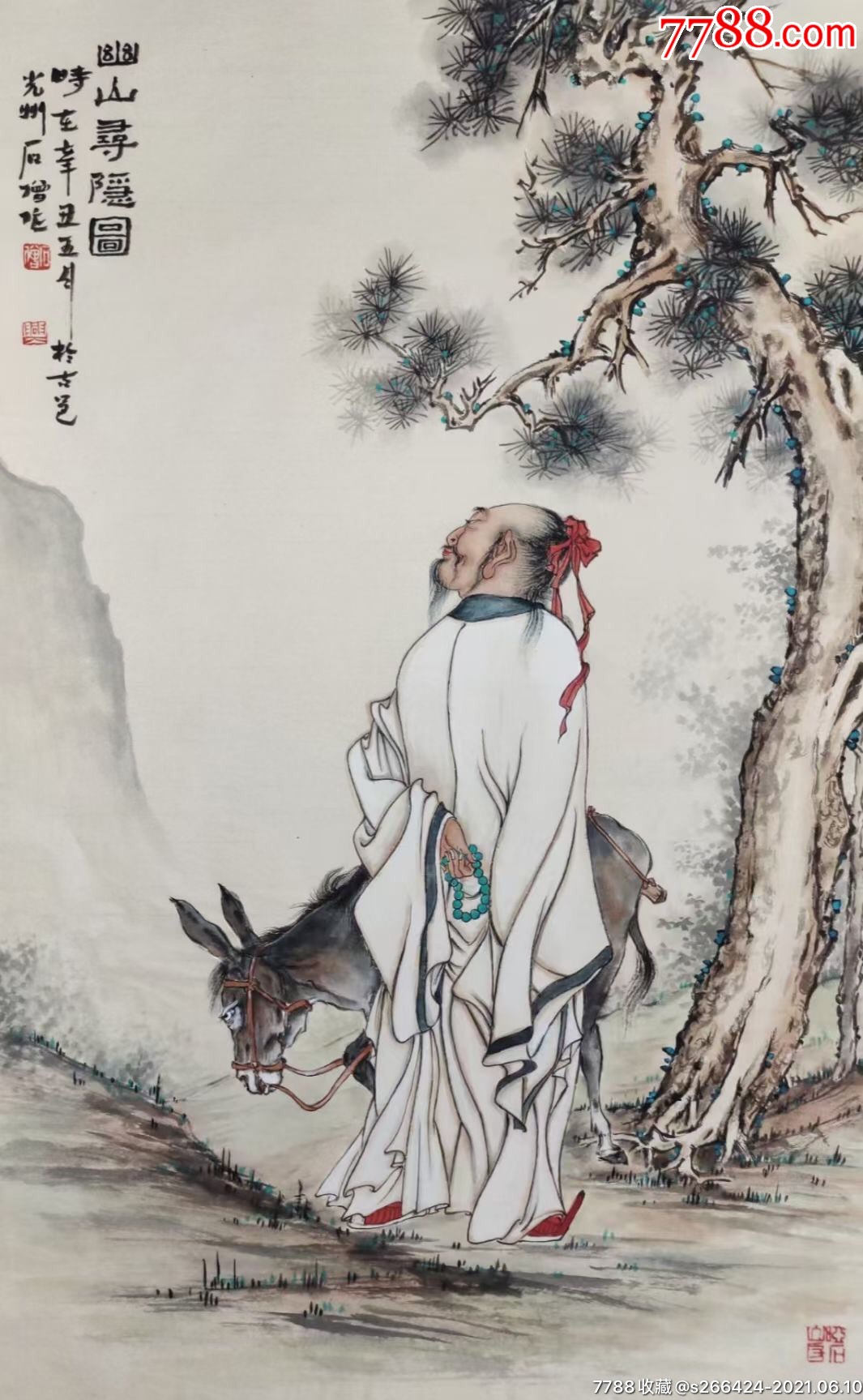 石僧_人物国画原作_图片鉴赏_收藏价格_7788铜器收藏