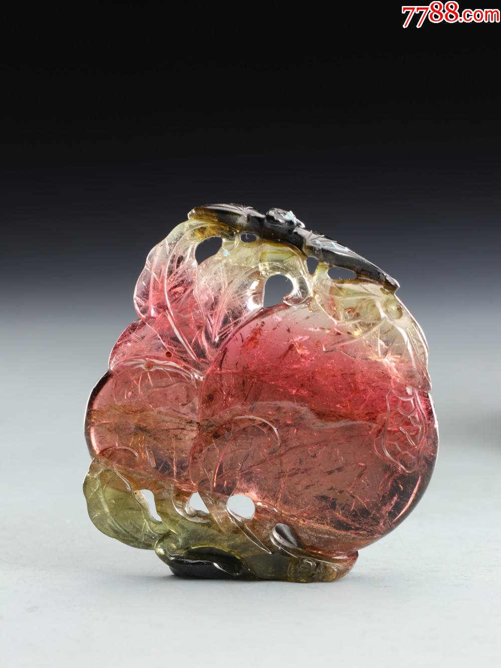 碧玺巧雕多子多福把件