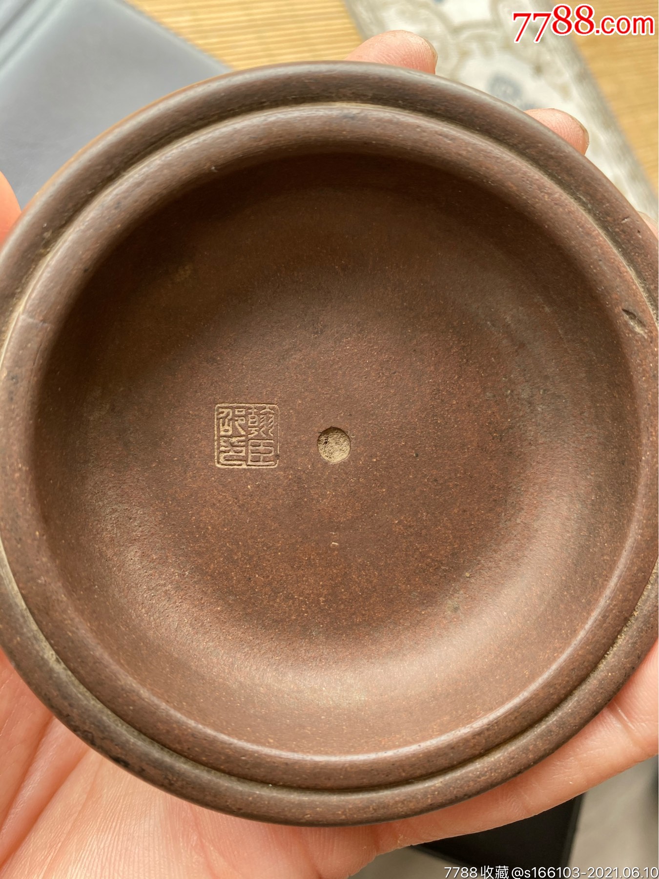 清代名家邵翰臣紫砂壶盖