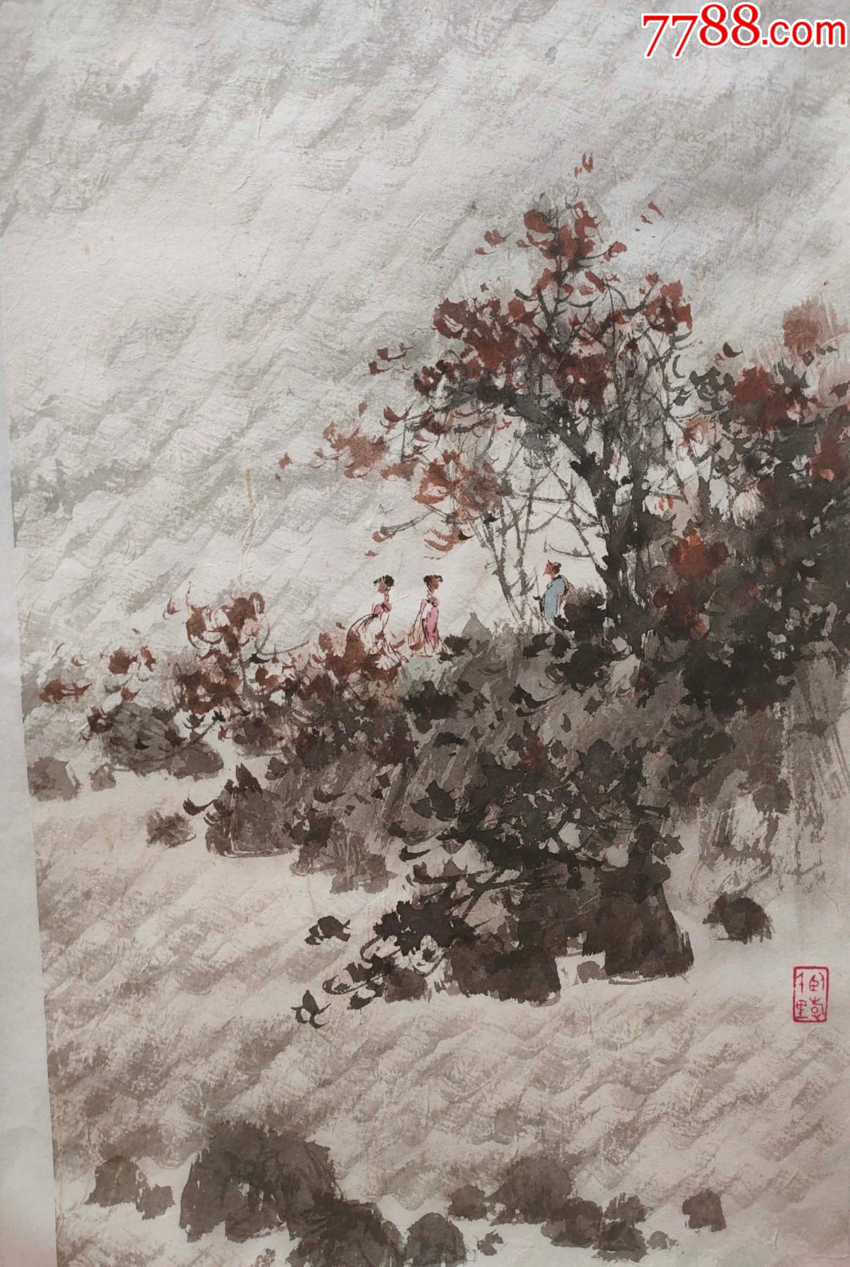 j147中国美术家协会会员傅抱石再传弟子沈国庆山水四