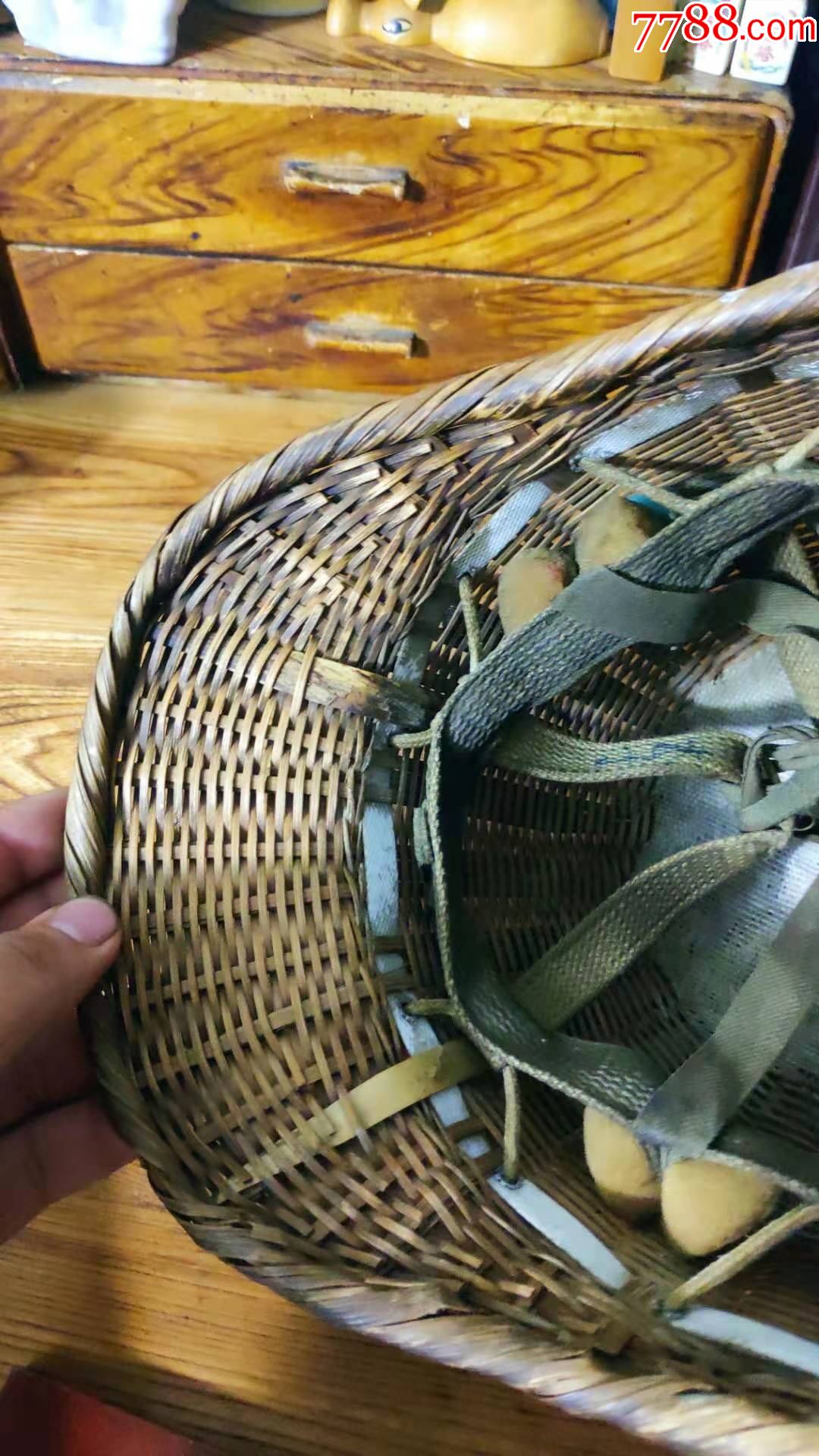 上世纪7080年代藤编老式矿工安全帽民俗怀旧老物品第贰组
