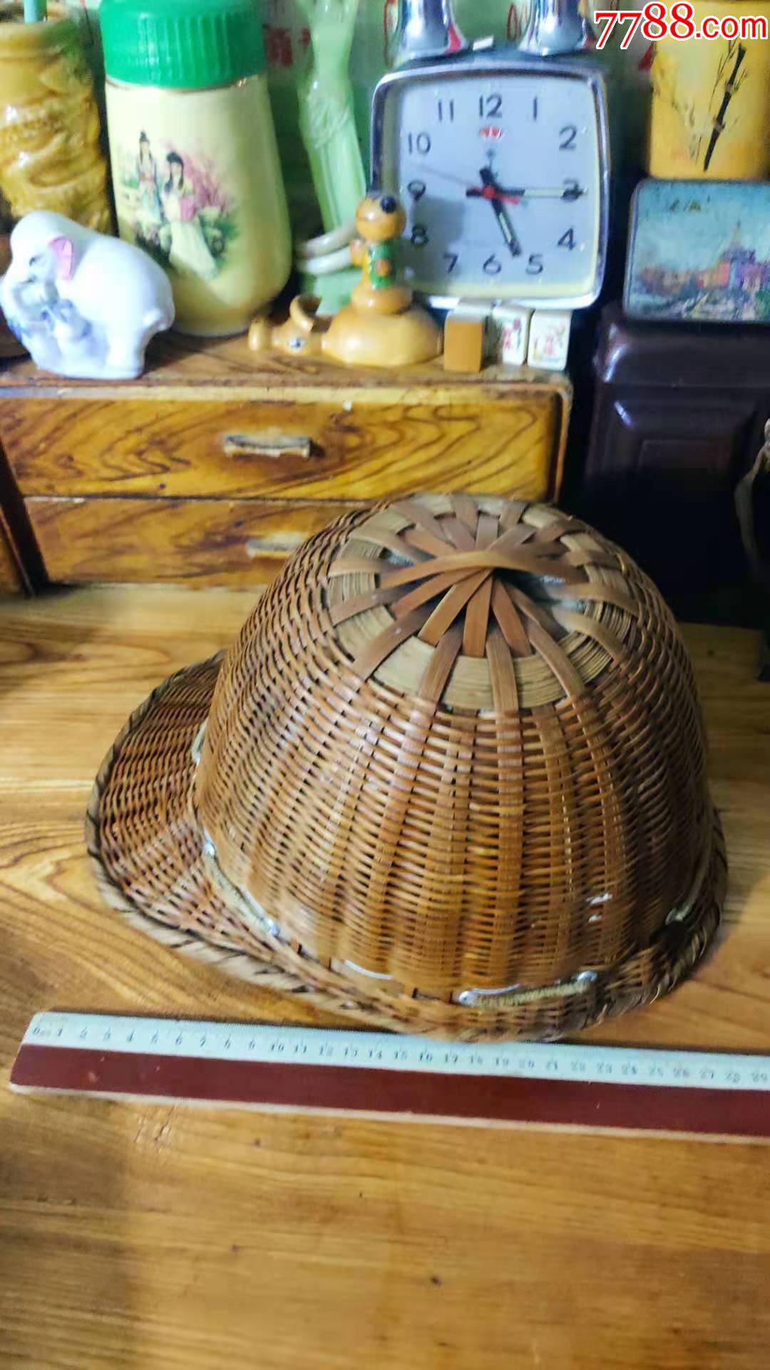 上世纪7080年代藤编老式矿工安全帽民俗怀旧老物品第贰组