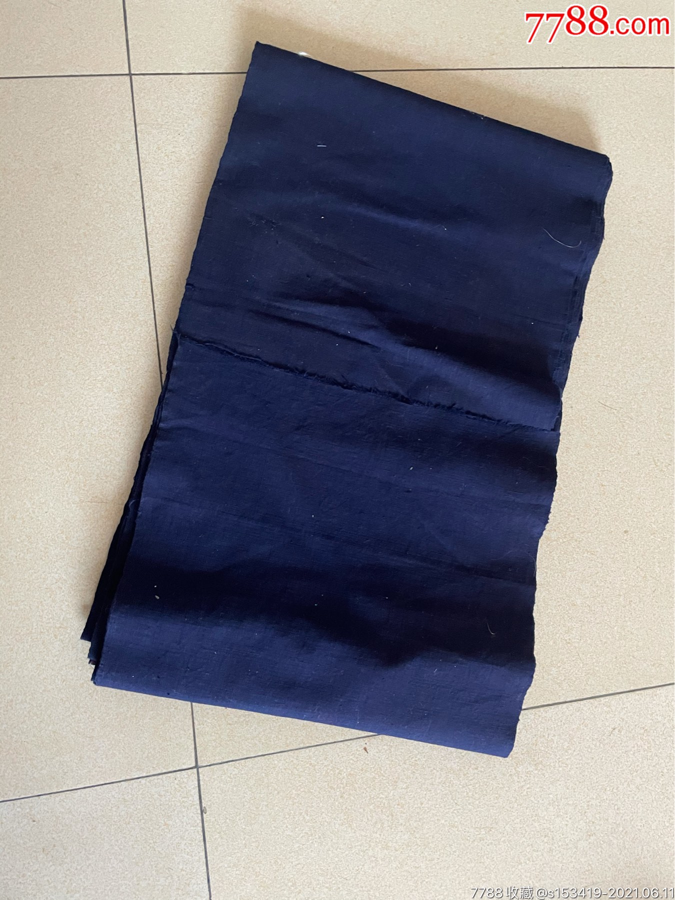 蓝色老粗布长11.3米左右包老包邮品相好宽34厘米.