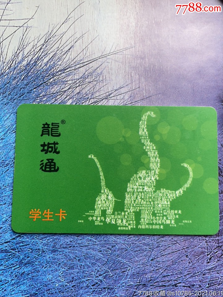 常州学生卡-龙城通-恐龙园_公交/交通卡【卡德收藏社】_第1张_7788
