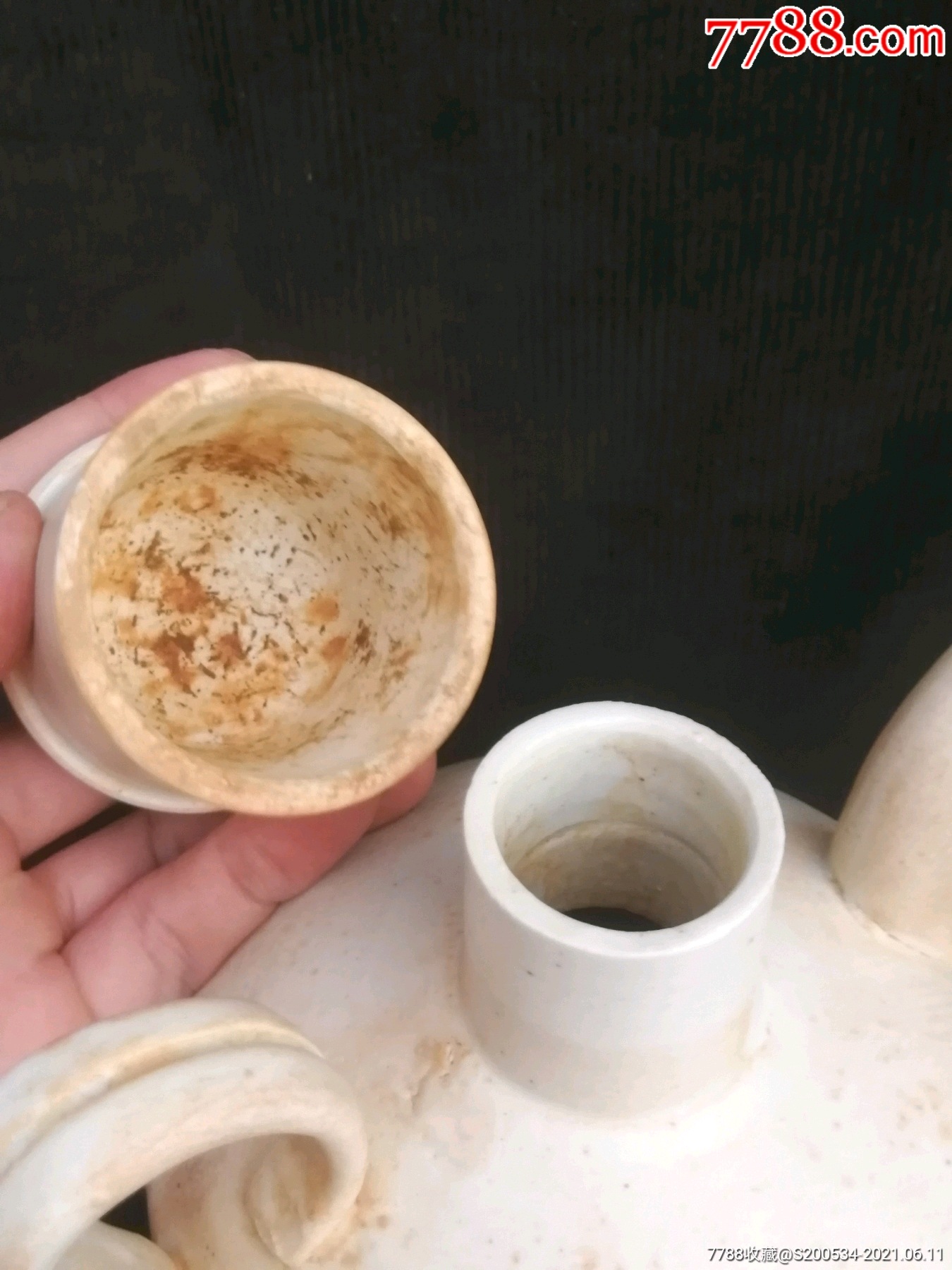 瓷器古玩收藏古董高古老窑宋瓷影青执壶摆件礼品升值精美古朴宋代影青