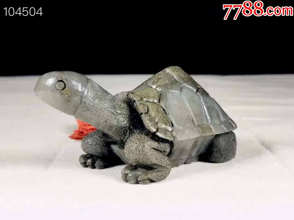 墨彩田黄石乌龟_寿山石_第4张_7788奇石收藏