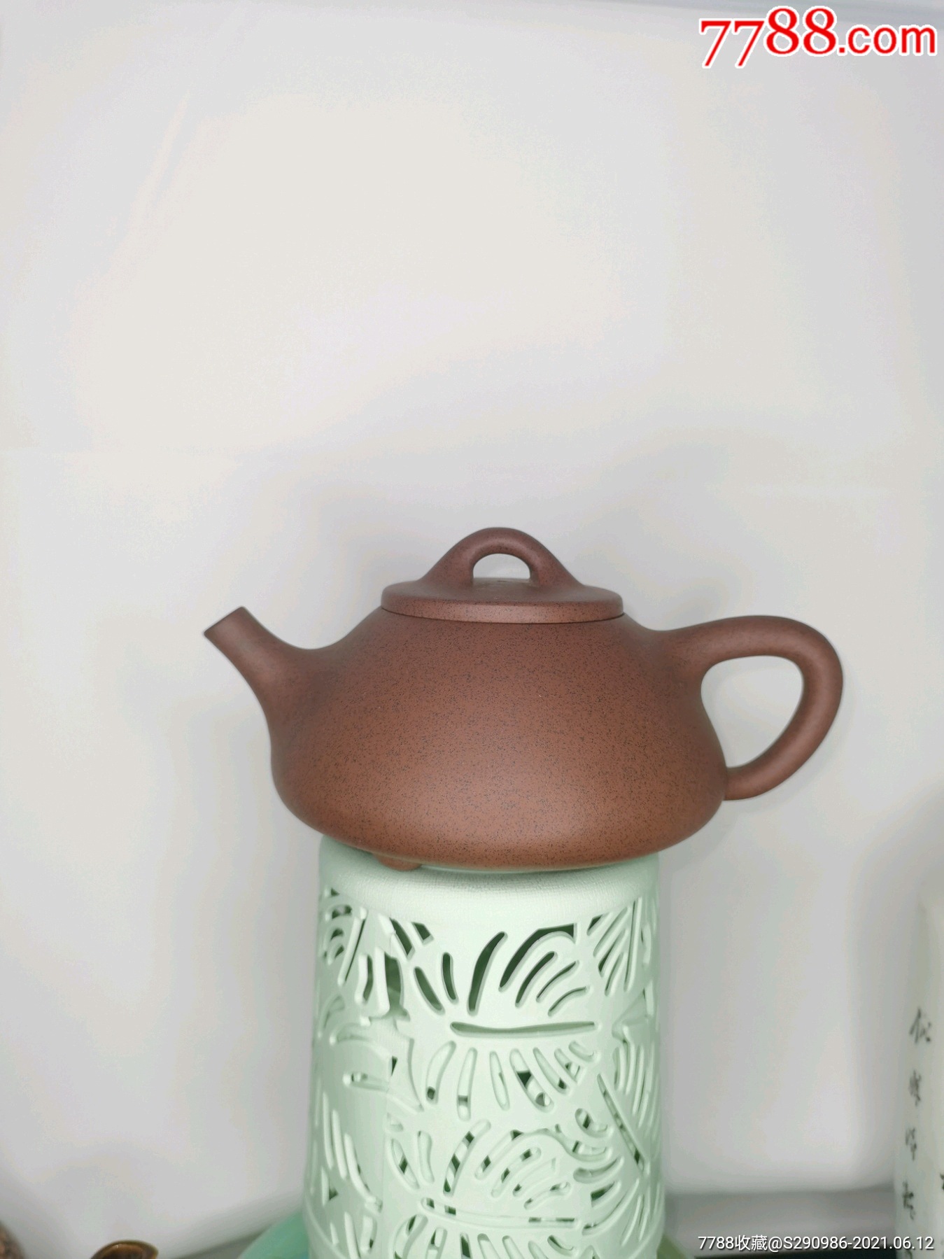 钱华芳精制石瓢壶一把_紫砂壶_图片价格_收藏鉴定_7788钱币网