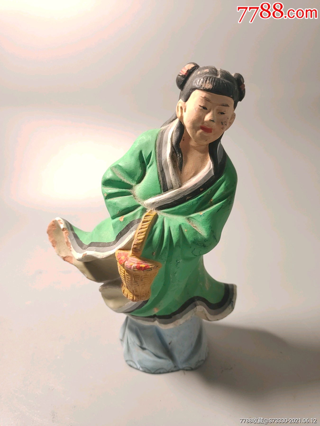 文革泥人,八仙过海人物其一1-泥人张/泥塑-7788泥人张