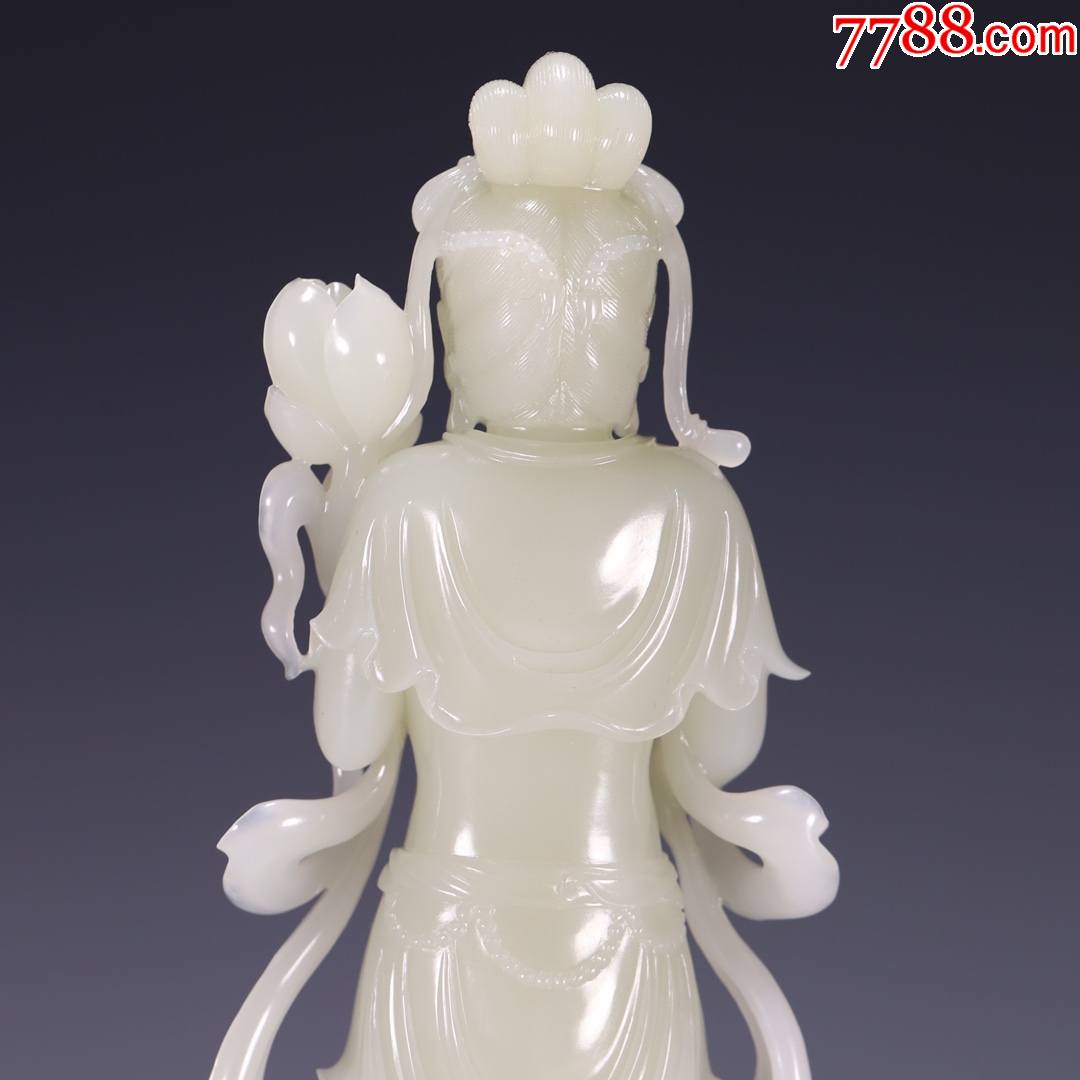 和田玉观音站姿像