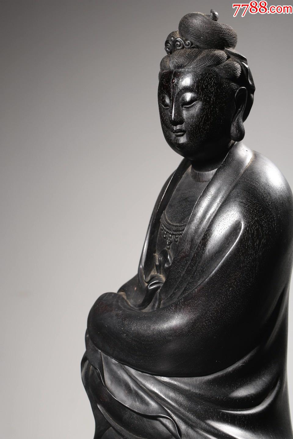 首页 零售 木佛像/人像 >> 民国小叶紫檀整料雕观音坐像滚动鼠标滚轴