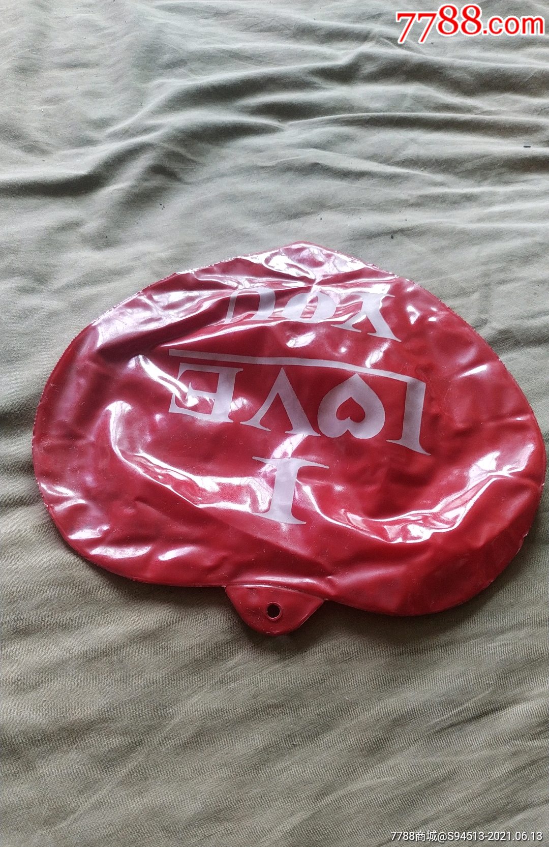 老式心形塑料气球