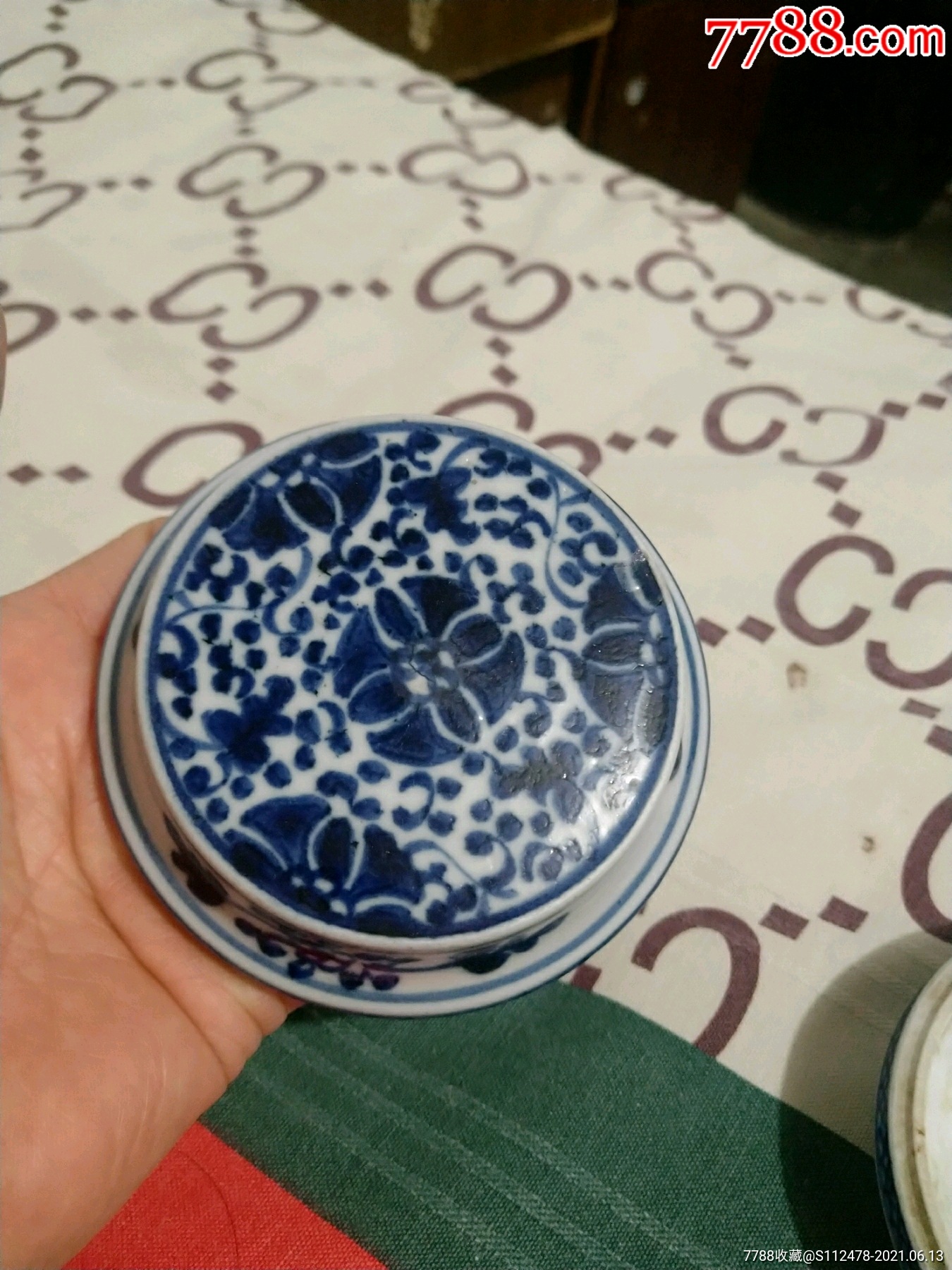 粉盒_青花瓷_图片鉴赏_收藏价格_7788像章收藏