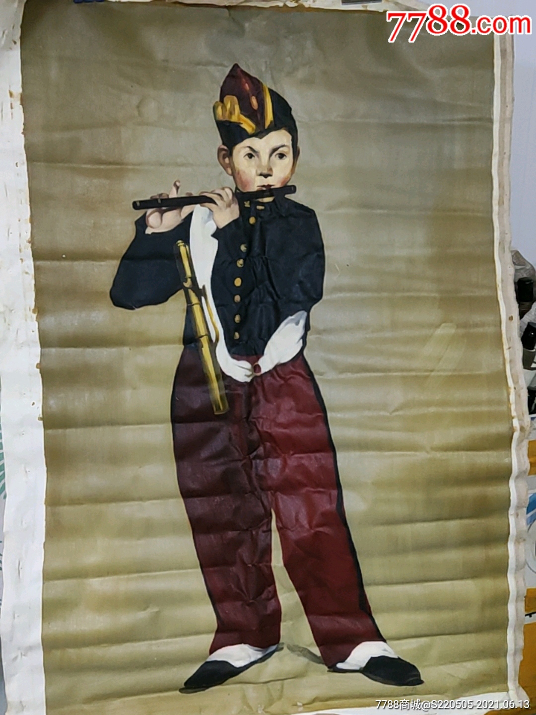 吹笛少年是法国印象派画家爱德华马奈于1866年创作完成的一幅布面油画