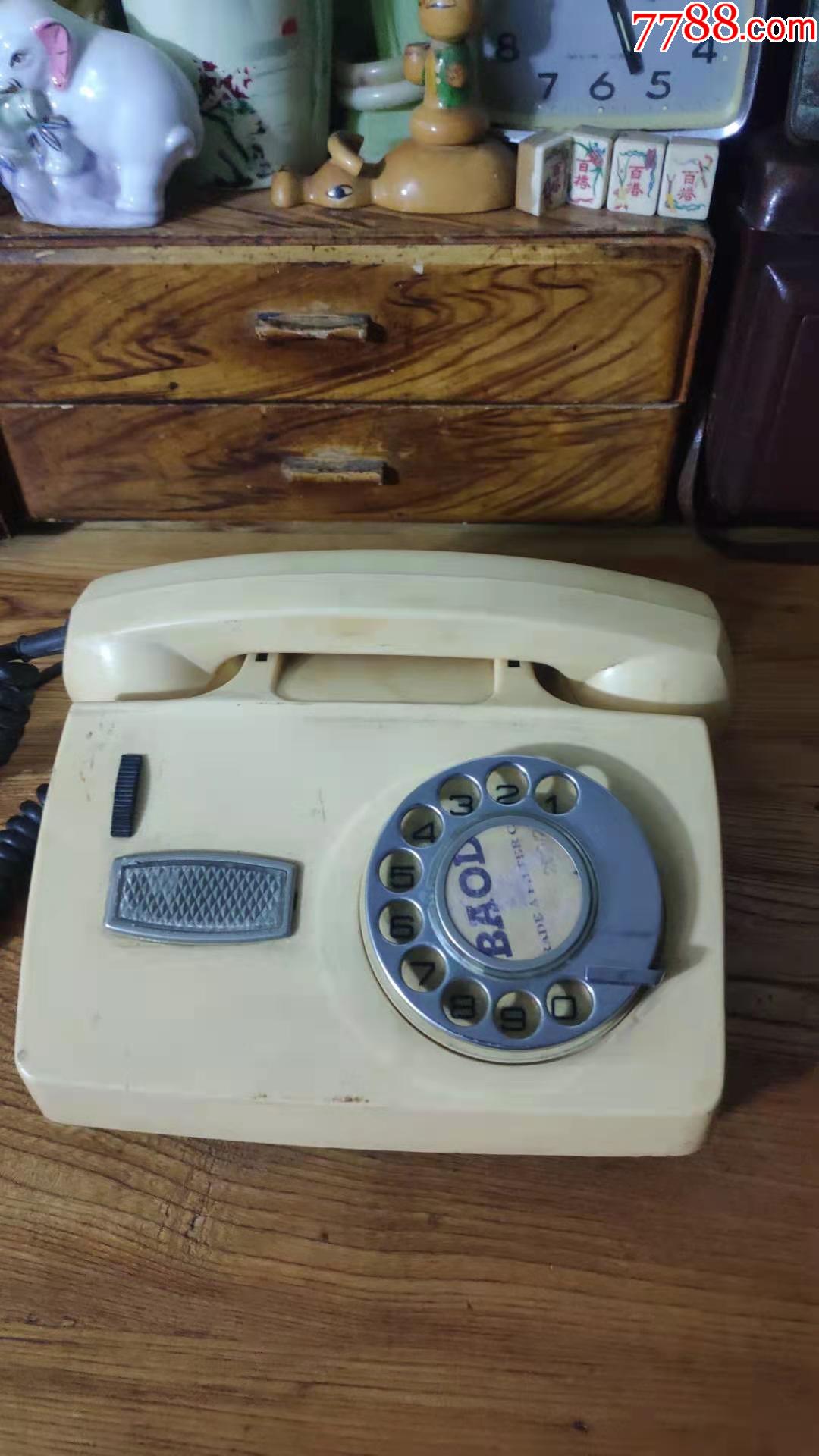 上世纪70-80年代天津产滑盘电话台式老电话机民俗老物品滑盘顺畅.