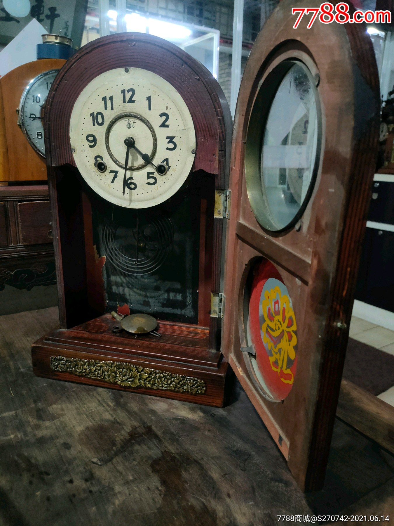 50年代老式座钟图片图片