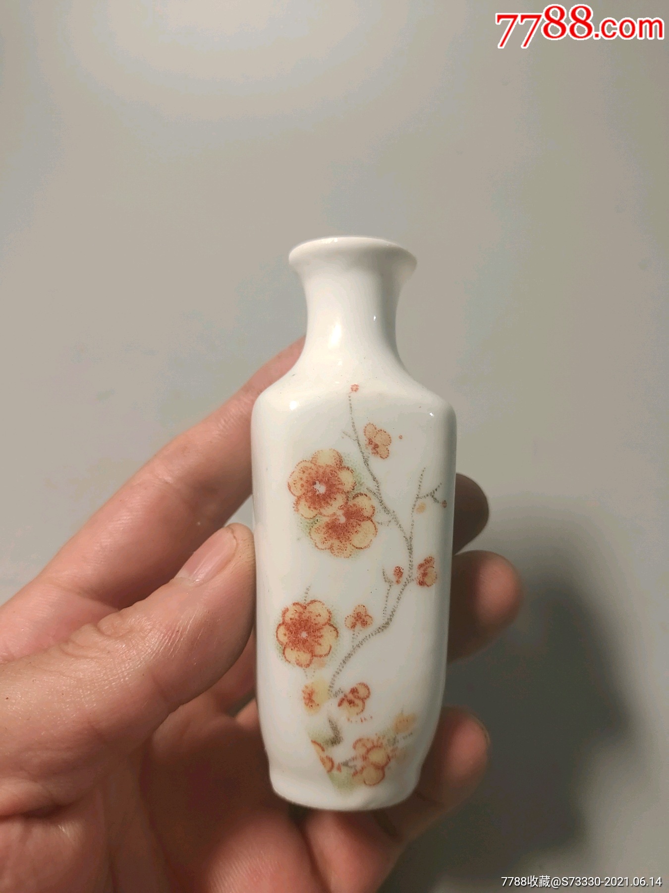 90年代左右,景德镇梅花蛋壳小瓶子2