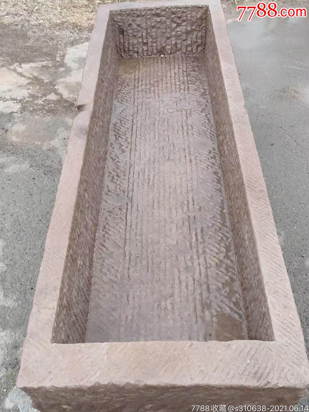 清代精品白石大马槽14