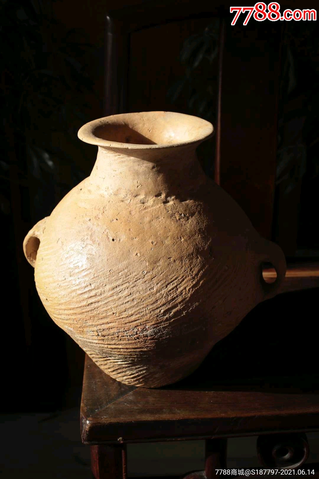 齐家文化·绳纹双耳罐_其他陶器_第3张_7788茶具