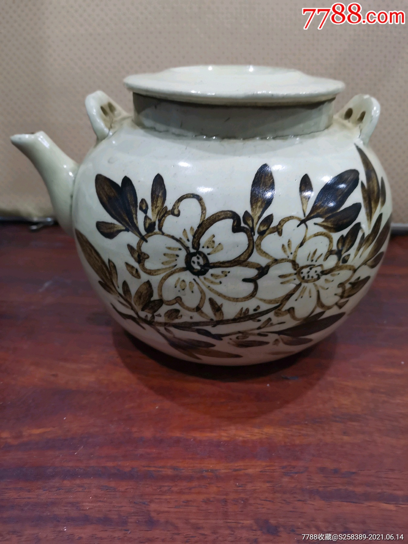 清代磁州窑茶壶