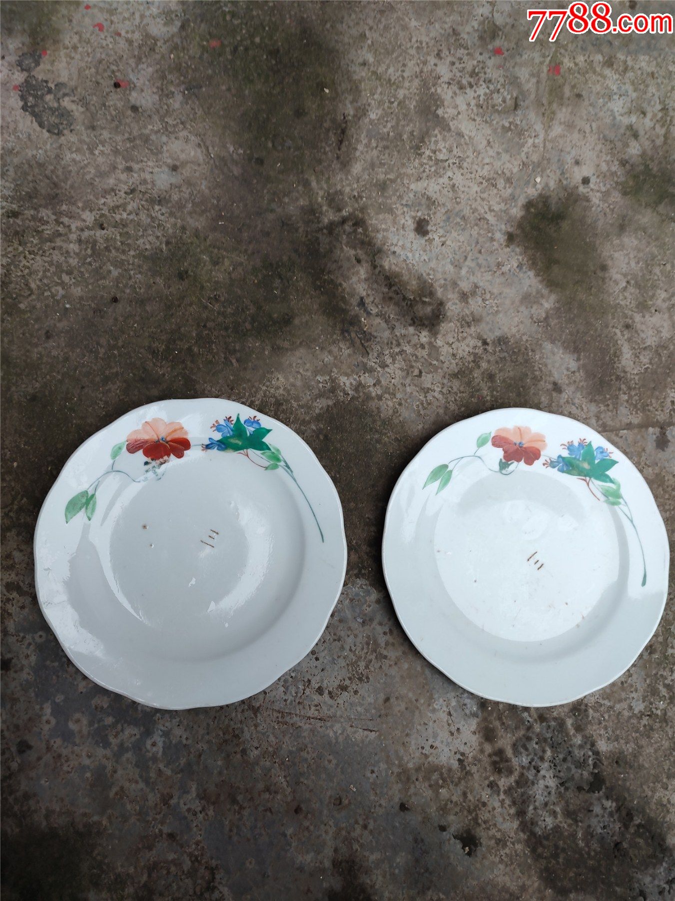 两个全品粉彩瓷器盘子,全品如图所示-价格:200元-se80841145-彩绘瓷/