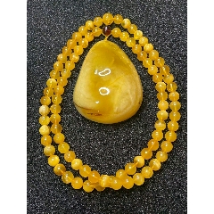 原矿蜜蜡心形脖挂114克(se80842942)_7788收藏__收藏热线