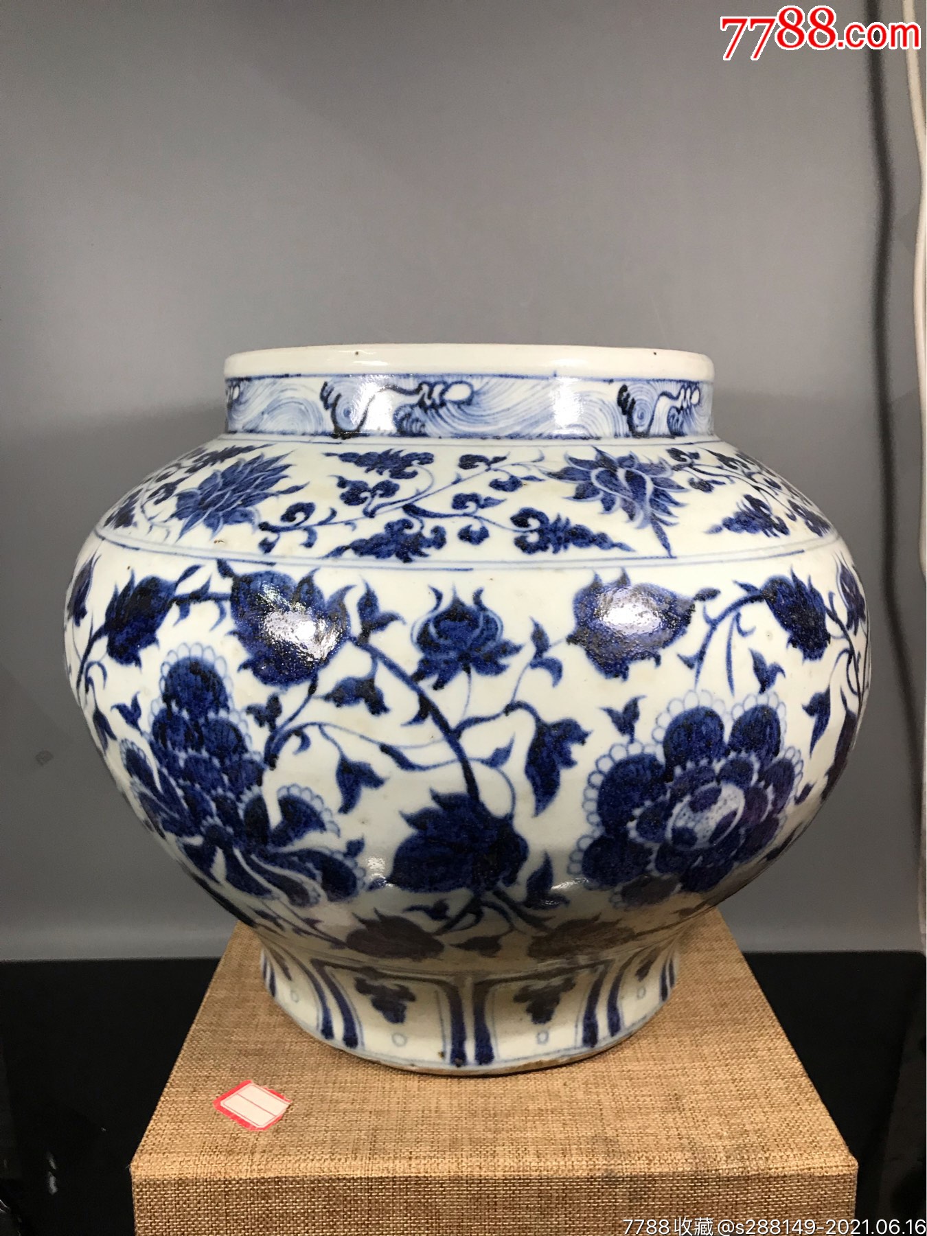 祖传旧藏青花大罐元青花