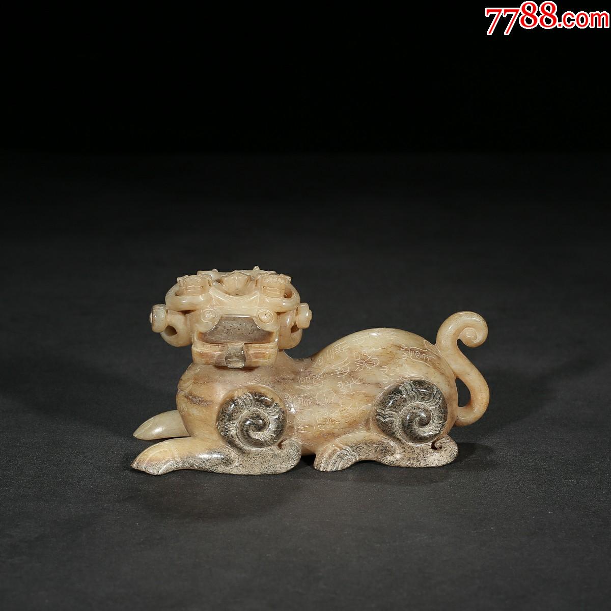 【和田玉螭虎摆件】