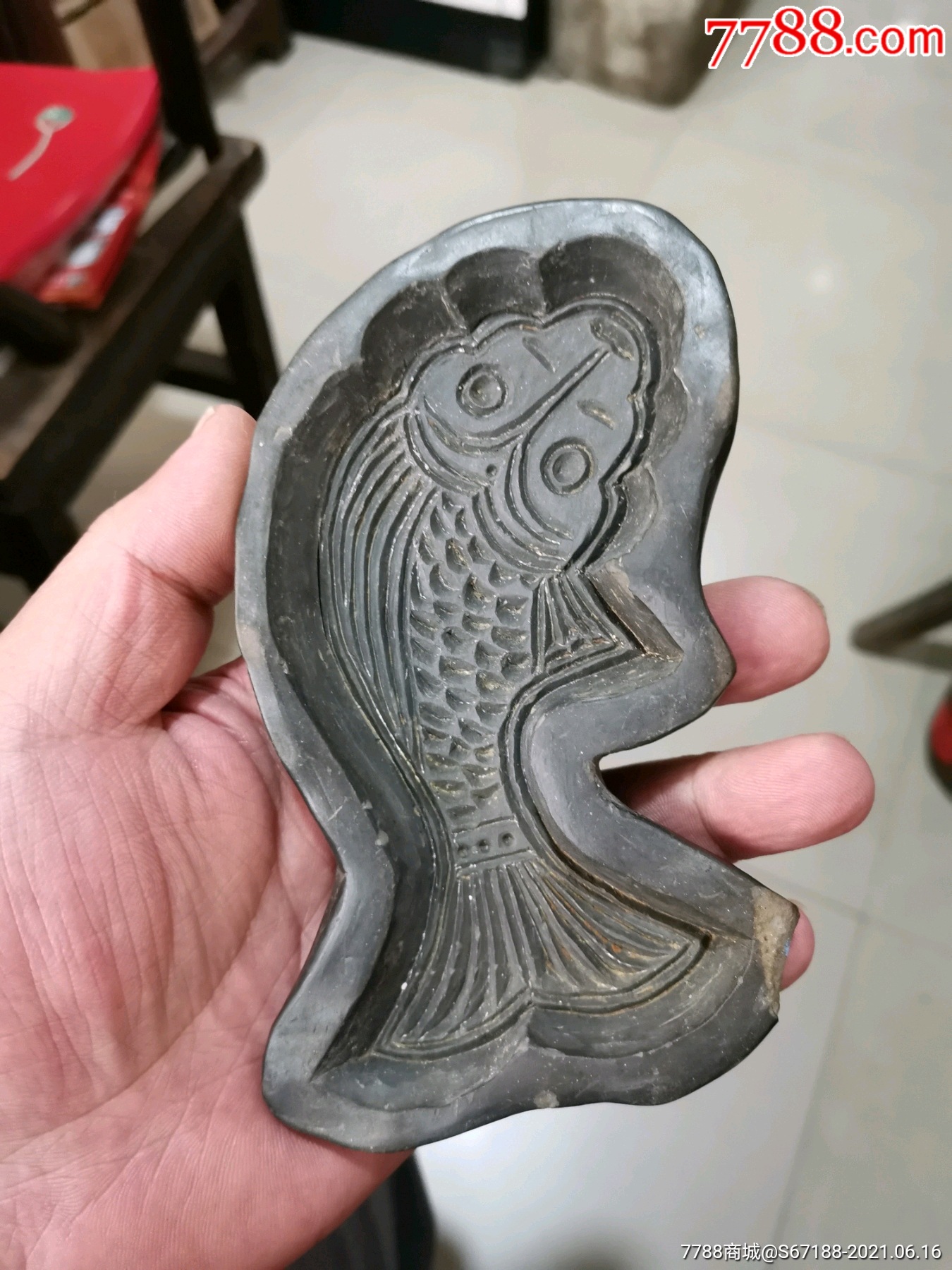 民国陶制鱼卡子